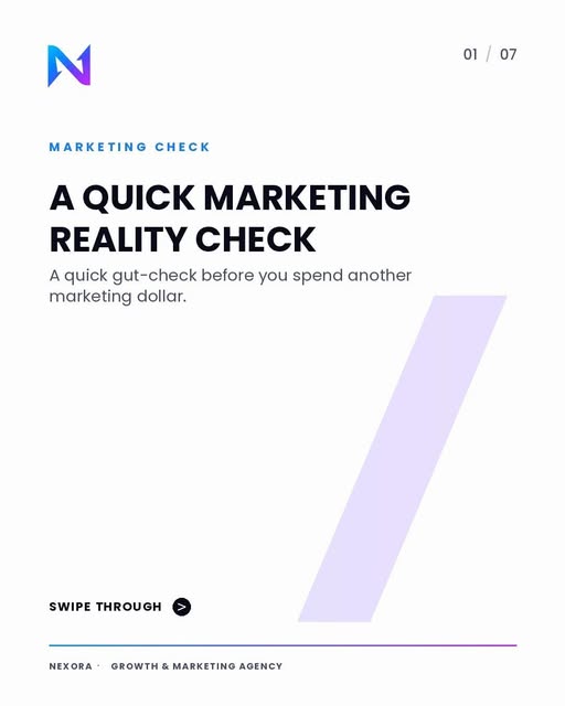 Marketing reality check slide 1 of 7